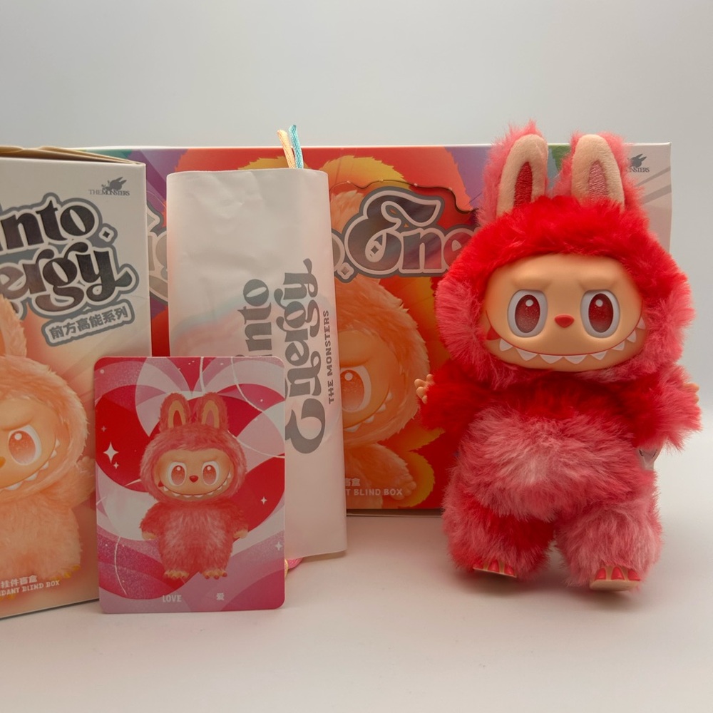 Pop Mart Labubu Big Into Energy Love Red  V3 (US Seller) Authentic New